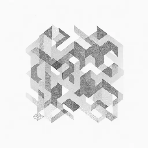 A Bold And Minimalist Geometric Design Inspired By Tatuagem Lettering