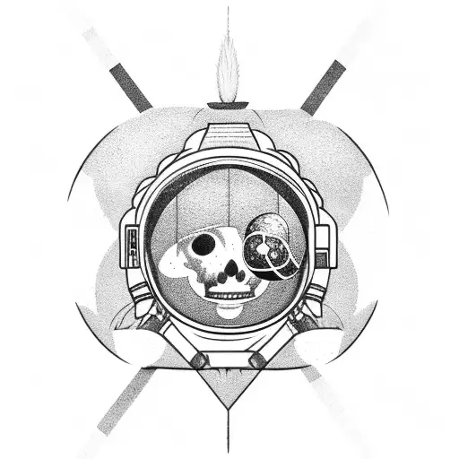 Astronaut And Flower