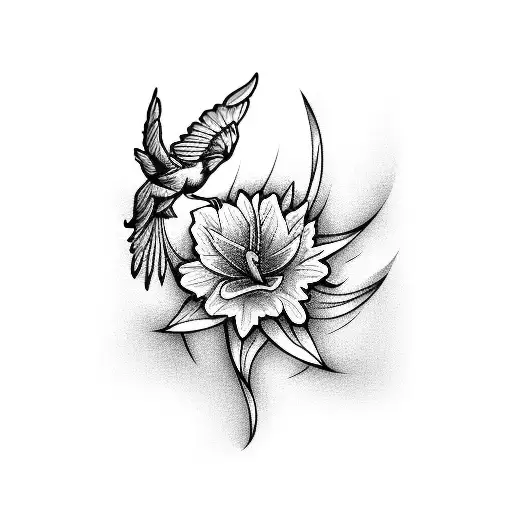 A Graceful Dove Perched On A Blooming Daffodil