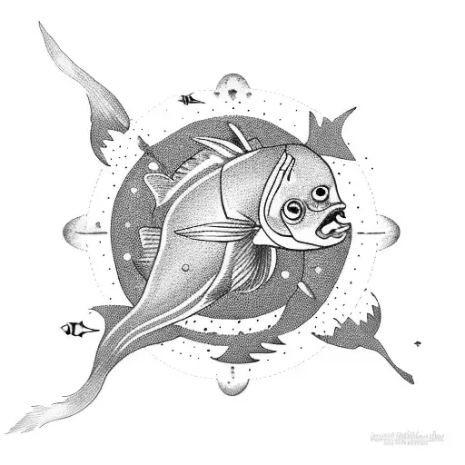 Pisces Fish Ocean Universe Golden Ratio