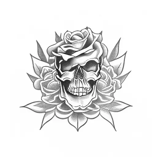 Skull And Roses