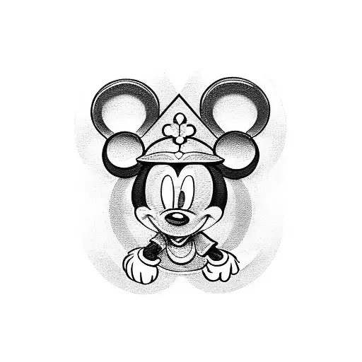 Mickey Mouse Only Outside Line