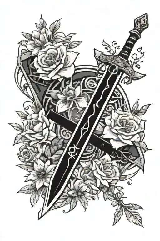 Master Sword From Totk Wrapped In Silent Princess Flowers