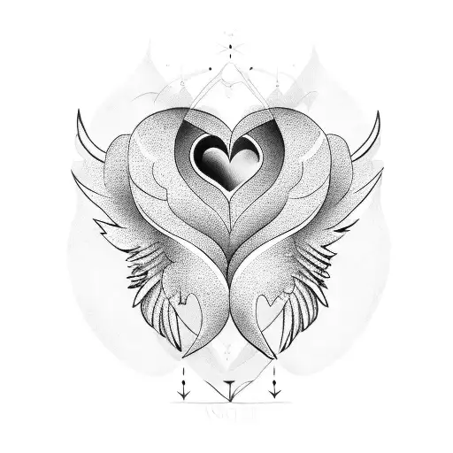 Heart Linked To Angel Baby