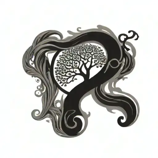 Tree Of Life With Initial A And Y