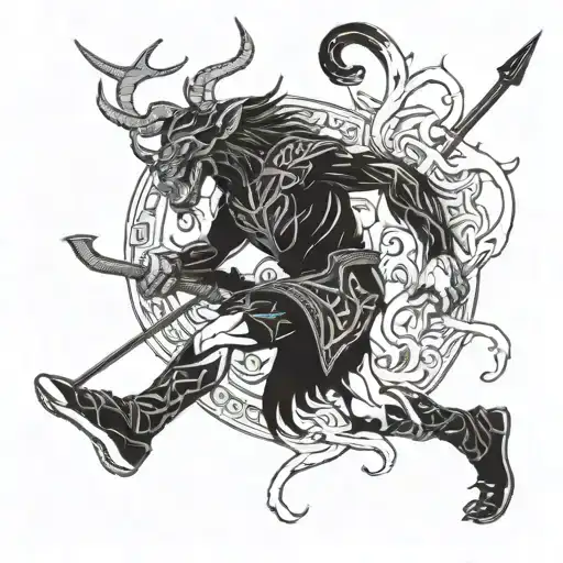 A Mythical Creature From Irish Folklore Playing Hurling With A Modern Twist