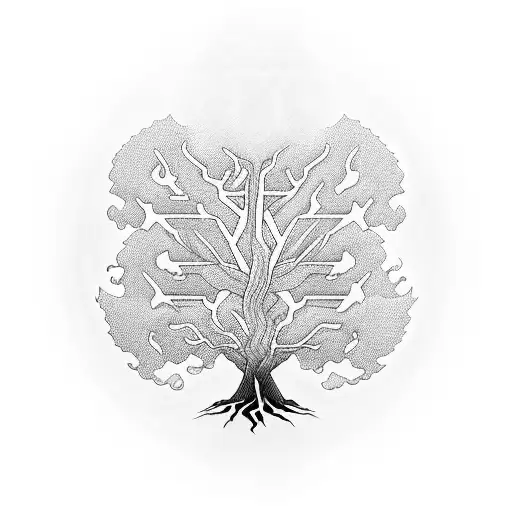 Tree Of Life From Lehi's Vision In The Book Of Mormon