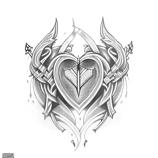 A Dagger Piercing Three Hearts