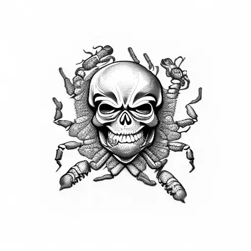 Combine The Client's Love For Skeletons And Scorpions In A Unique Design