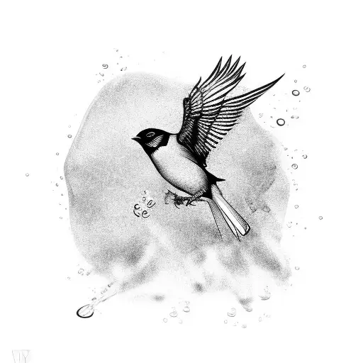 Bird Shaking Off Water