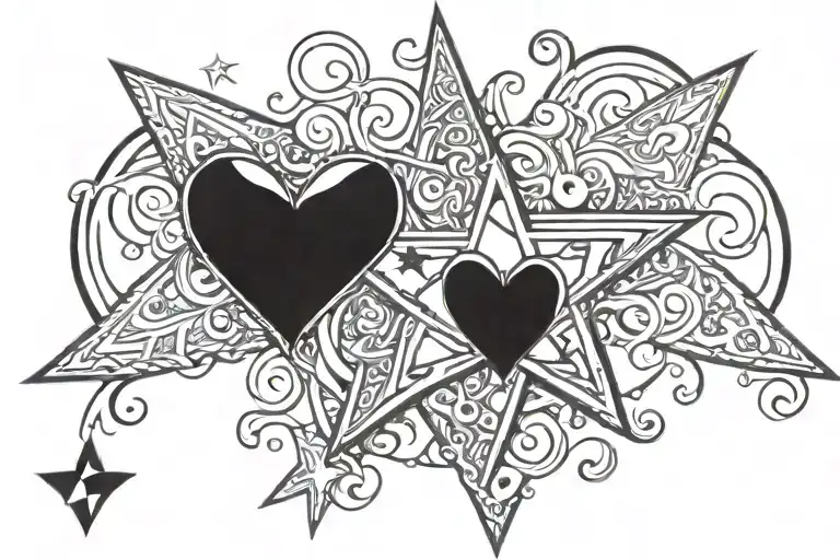 Star With Hearts