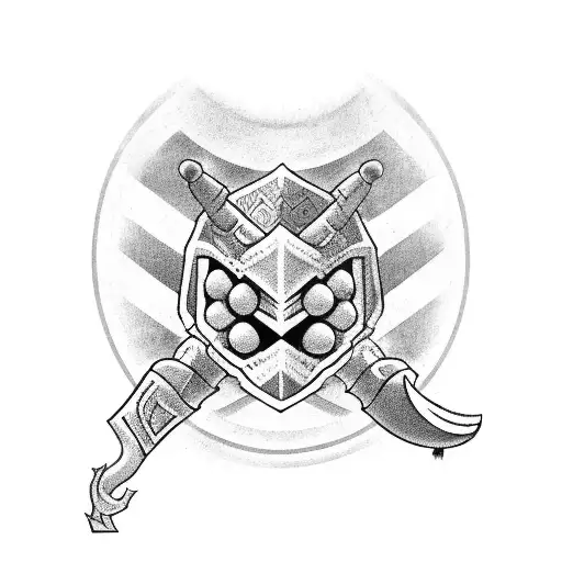 Tribal Arm With Simbols Of Game Super Mario