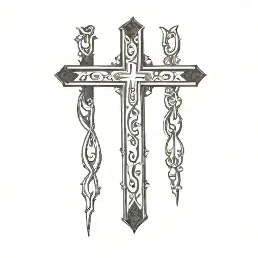 Black Cross Straight