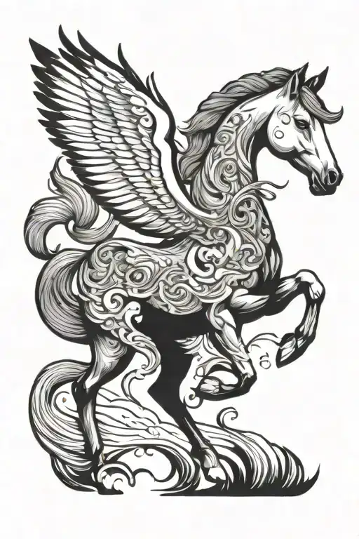 Fjord Horse Pegasus Unicorn