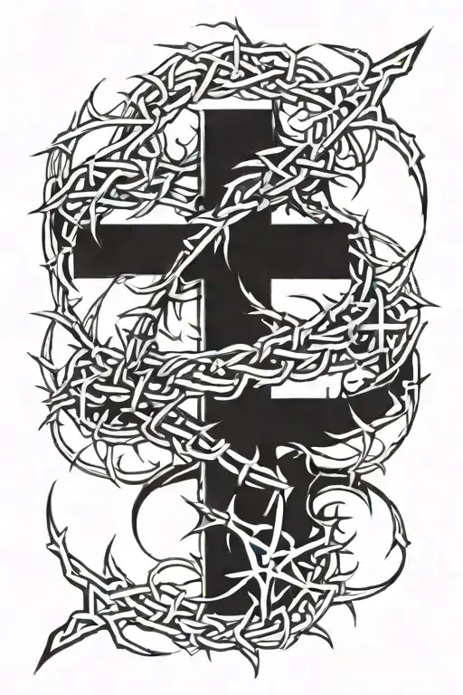 Cross Crown Of Thorns