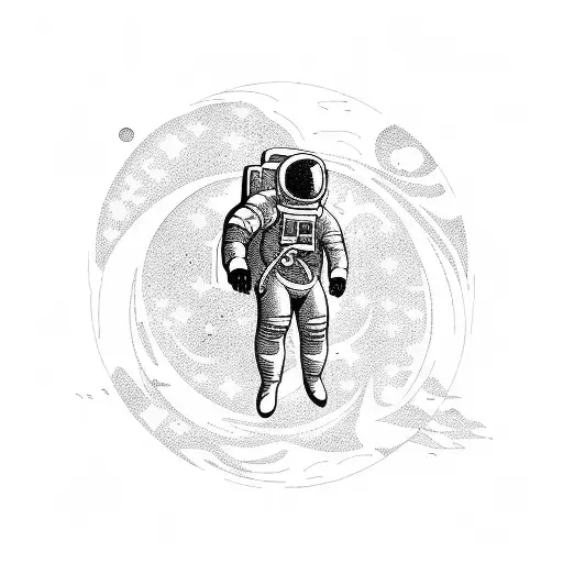 Astronaut Lost In Space Time