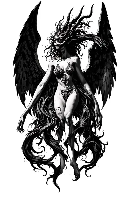 Falling Angel Half Demon