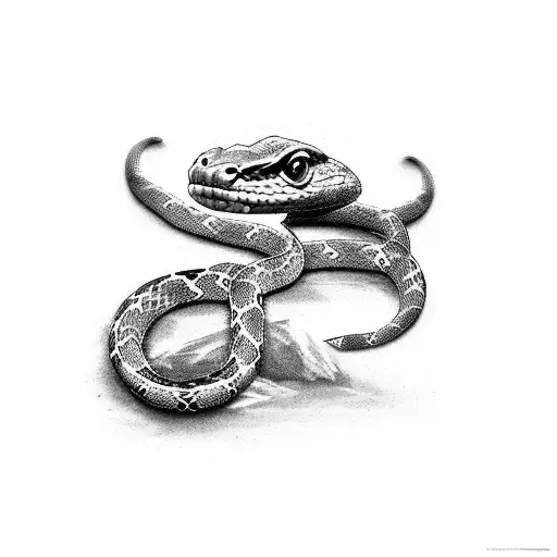 Snake Filled With Leopard Print