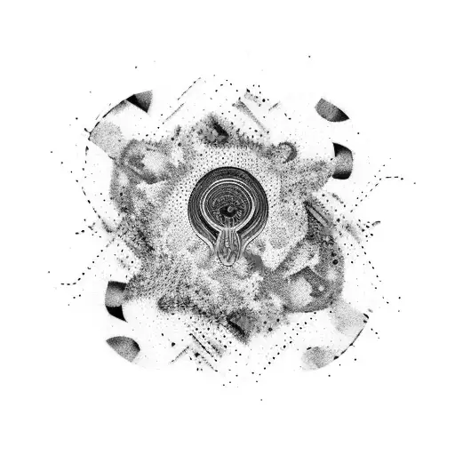 A Vinyl Record Melting Into A Colorful Abstract Design