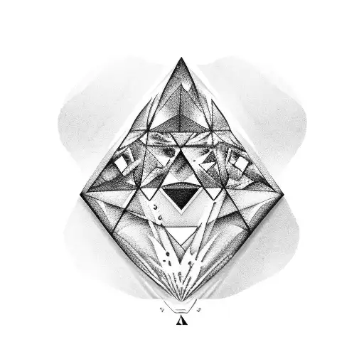 A Majestic Blue Diamond Surrounded By Delicate Handprints