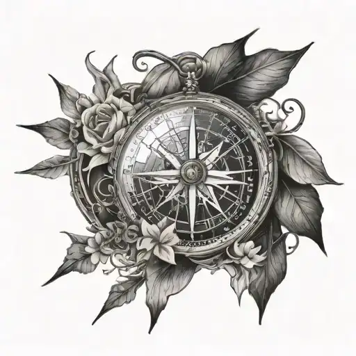 Time Compass Death Beauty Life