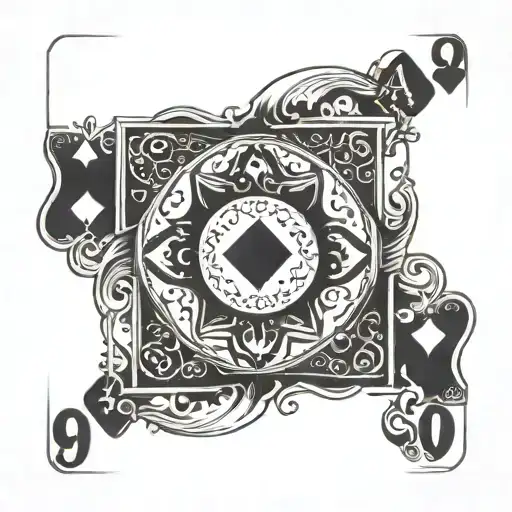 9 Of Hearts Playing Card Queen