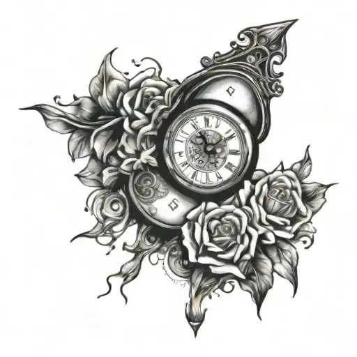 Half Compas Half Clock Melting