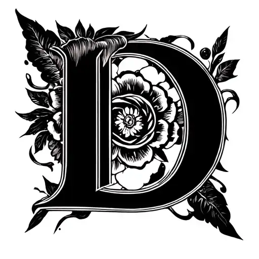 Initial D Shape Surrounded