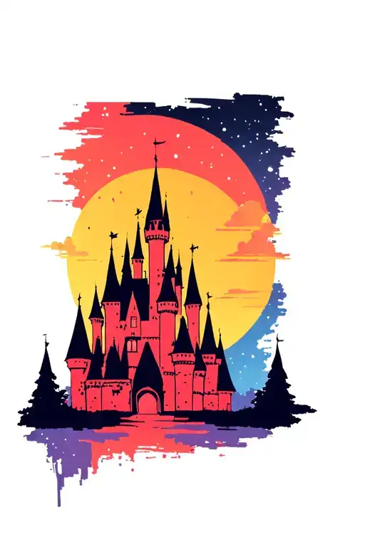 Disney Castle Silhouette