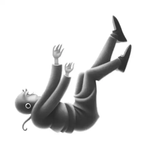 An Alien Falling In The Air