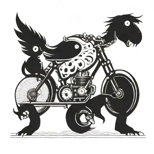 A Whimsical Design Of A Bike With Animal Characters Riding It And Telling Jokes Along The Way