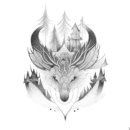 Enchanted Forest With Whimsical Creatures