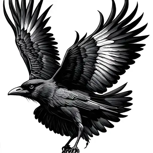 Flying Raven