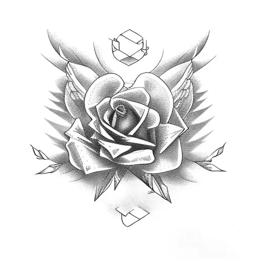 Rose Doves And Rosary