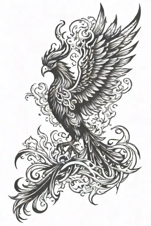 Phoenix Rising From The Ashes