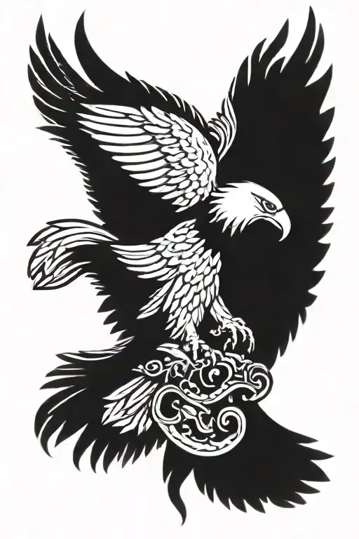 Eagle With Crown Black African