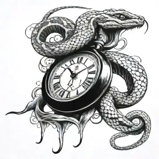 Clock And Snake
