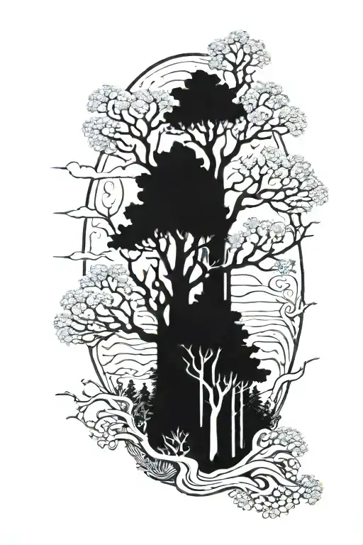 Trees And Nature Scene