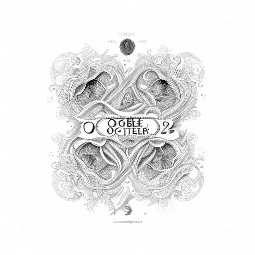 A Detailed And Intricate Design Of A Calendar Page With The Date October 23Rd Highlighted