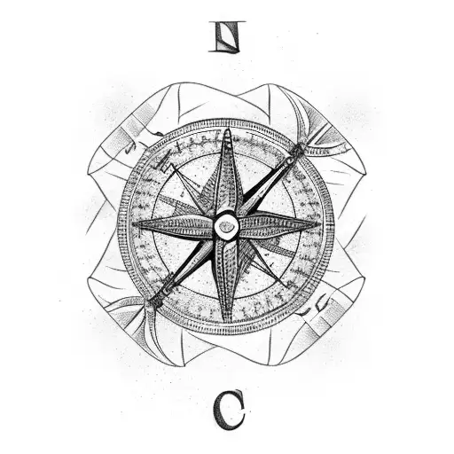 Viking Compass In A Tree