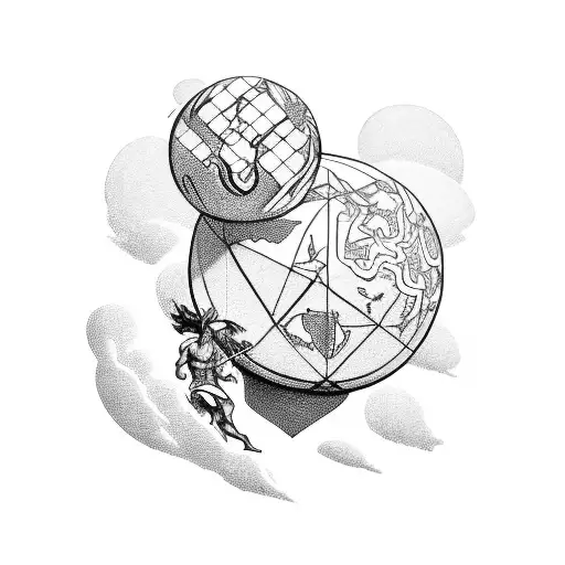 Atlas The Greek God Carrying Earth On His Shoulder