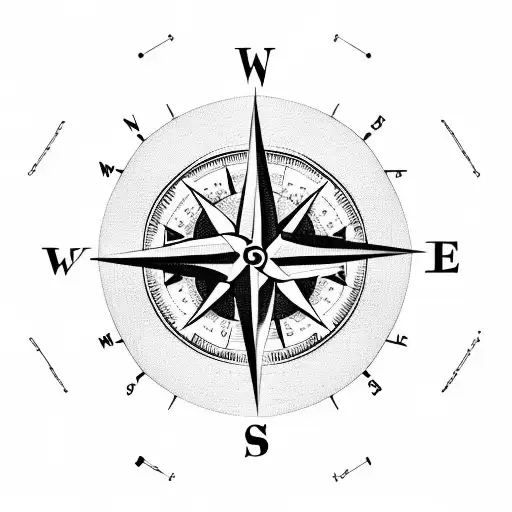 A Compass Surrounded By Passport Stamps And A Plane Flying Over Mountains