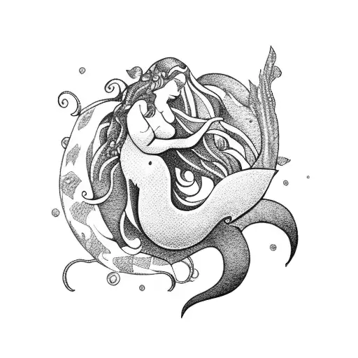 Mermaid With Holy Heart