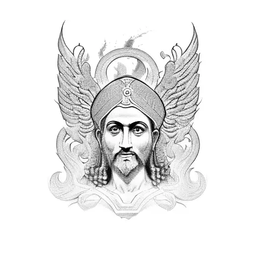 Achaemenid Cyrus Is A Statue In One Hand And A Phoenix In The Other Hand