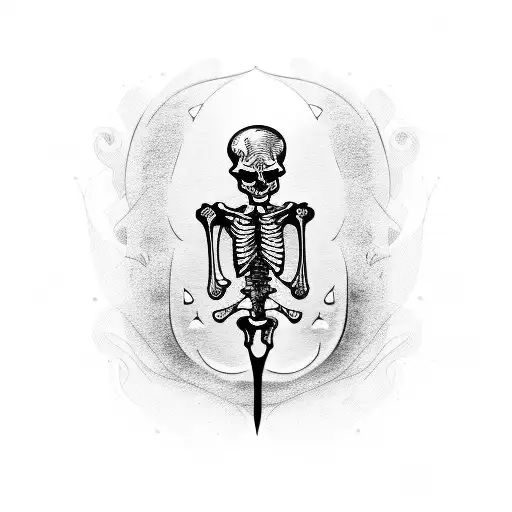 Guitar Playing Skeleton Hanging