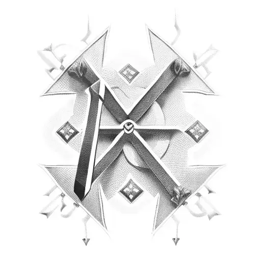 Christian Cross With Nuts And Bolts