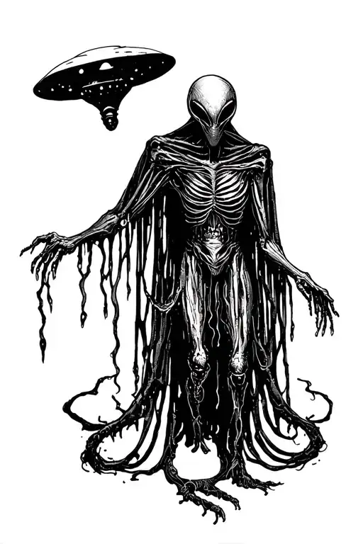 Alien Abducting Ghost