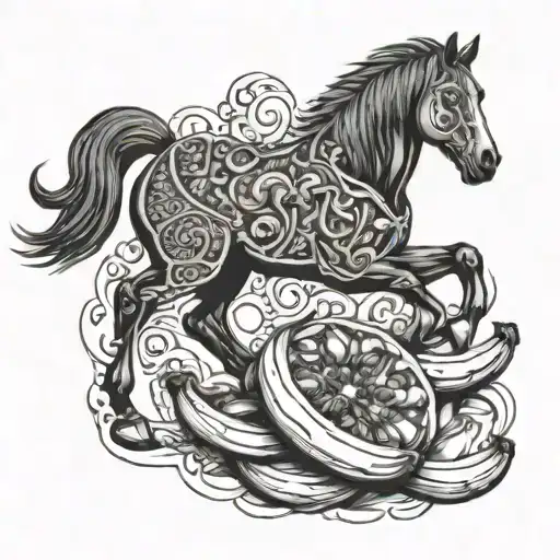 A Horse That Eats Bananas