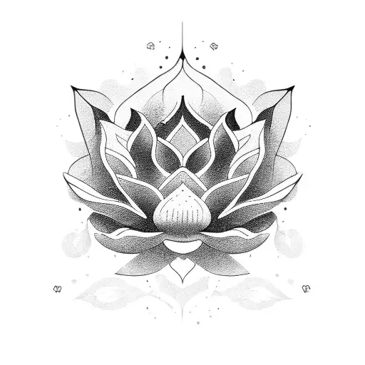 Lotus With Riding Horse