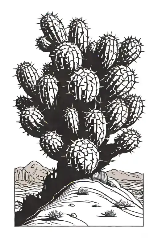 Desert With Cactus